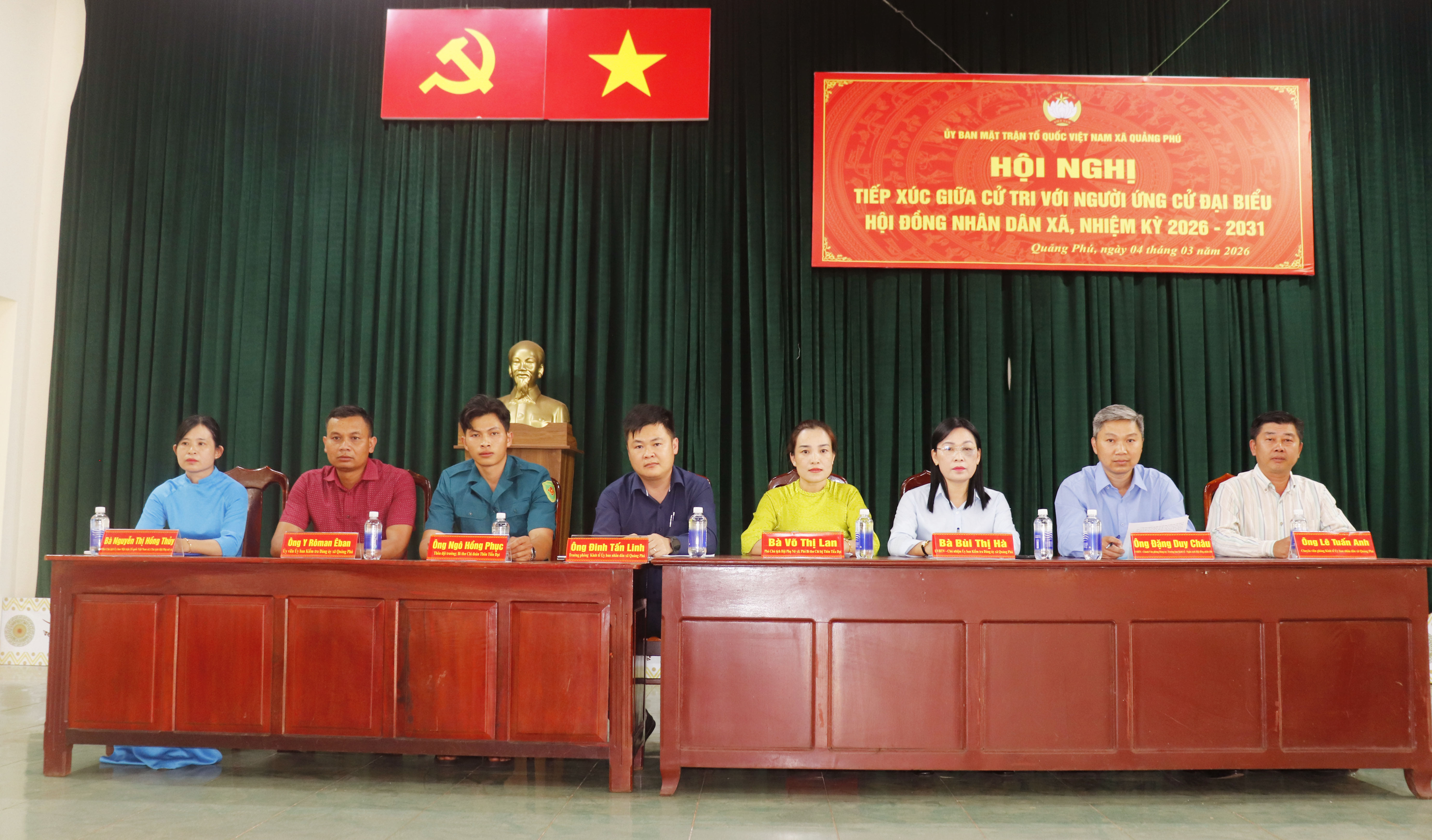 UBMTTQ Việt Nam xã Quảng Phú tổ chức tiếp xúc cử tri với người ứng cử Đại biểu HĐND xã khóa II, nhiệm kỳ 2026 – 2031 ( đơn vị bầu cử số 03)